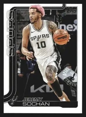 2025-26 Topps Jeremy Sochan #199 San Antonio Spurs - Basketball Card Single