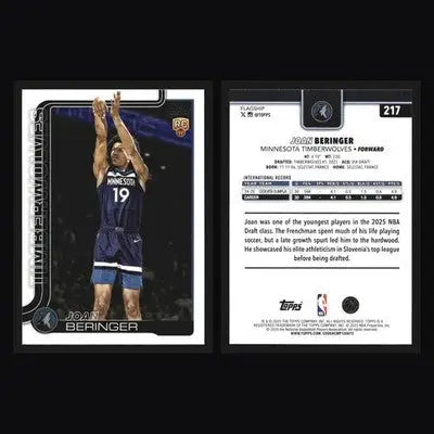 2025-26 Topps Joan Beringer #217 RC Minnesota Timberwolves - Basketball Card Single