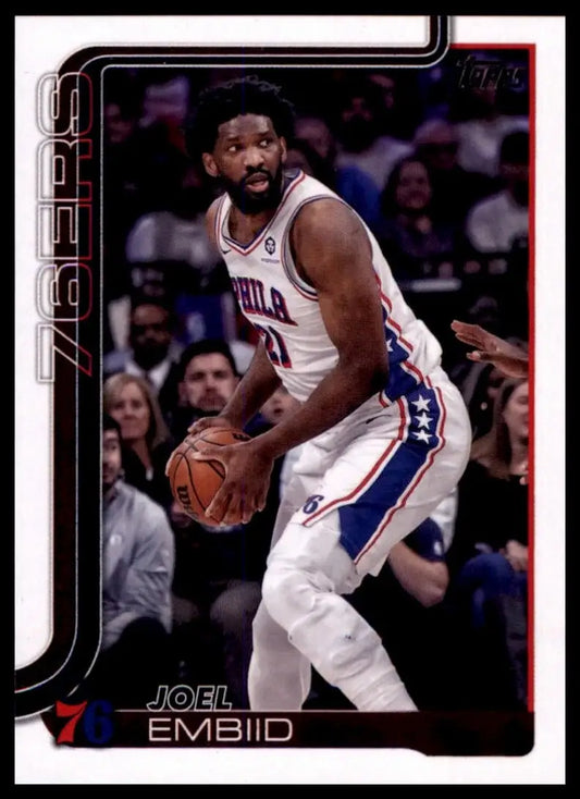 2025-26 Topps Joel Embid #22 Philadelphia 76ers Basketball Card NBA Sports