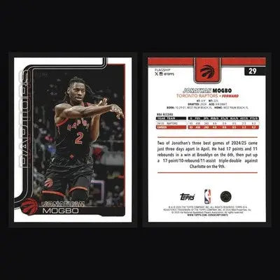 2025-26 Topps Jonathan Mogbo #29 Toronto Raptors