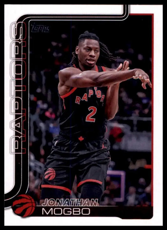 2025-26 Topps Jonathan Mogbo #29 Toronto Raptors Basketball Card NBA Sports