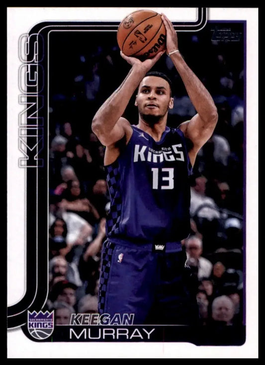 2025-26 Topps Keegan Murray #166 Sacramento Kings Basketball Card NBA Sports