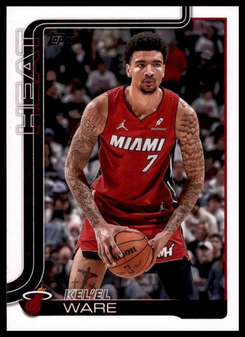 2025-26 Topps Kelel Ware #74 Miami Heat Basketball Card NBA Sports - Basketball Card Single