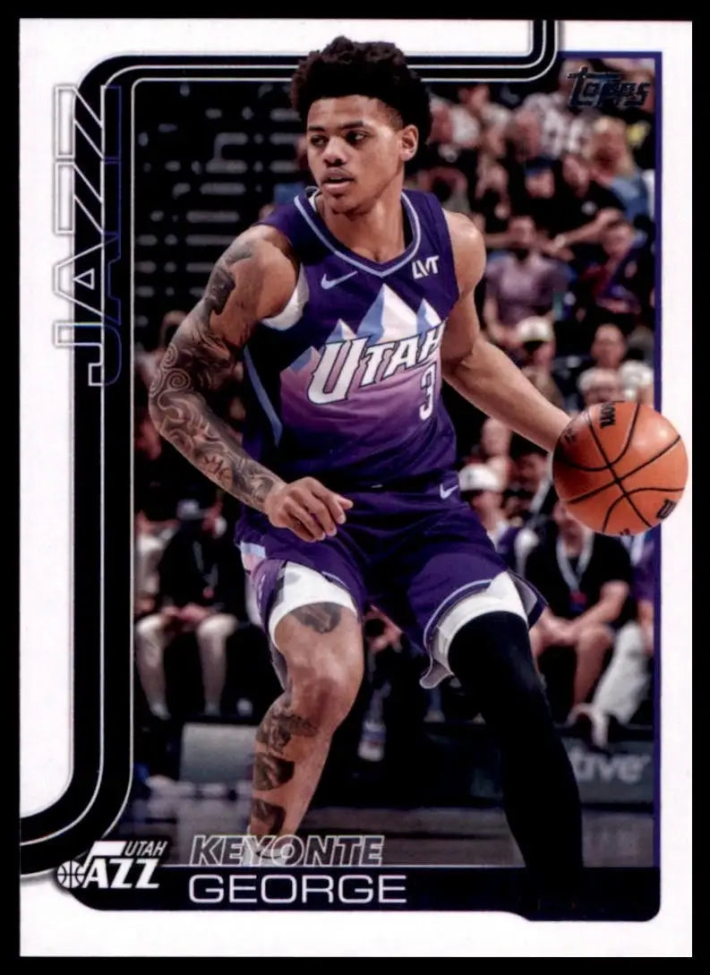 2025-26 Topps Keyonte George #131 Utah Jazz Basketball Card NBA Sports - Basketball Card Single