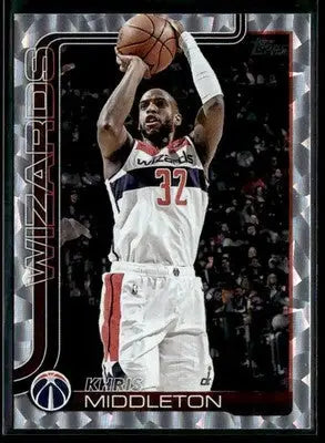 2025-26 Topps Khris Middleton #100 Crackleboard Washington Wizards