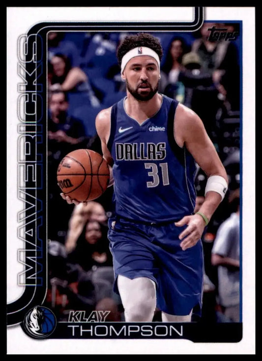 2025-26 Topps Klay Thompson #170 Dallas Mavericks Basketball Card NBA Sports