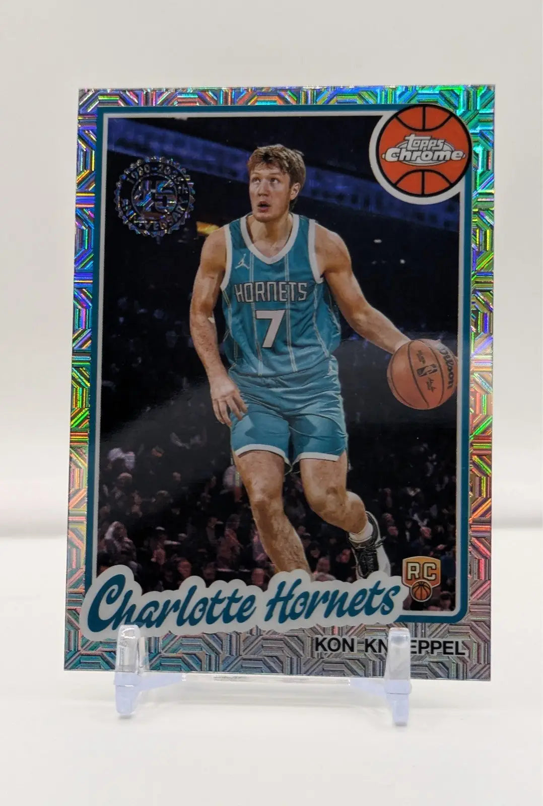 2025-26 Topps Kon Knueppel RC CHROME MOJO REFRACTOR #TC-KK Hornets #1 Pick - Basketball Card Single