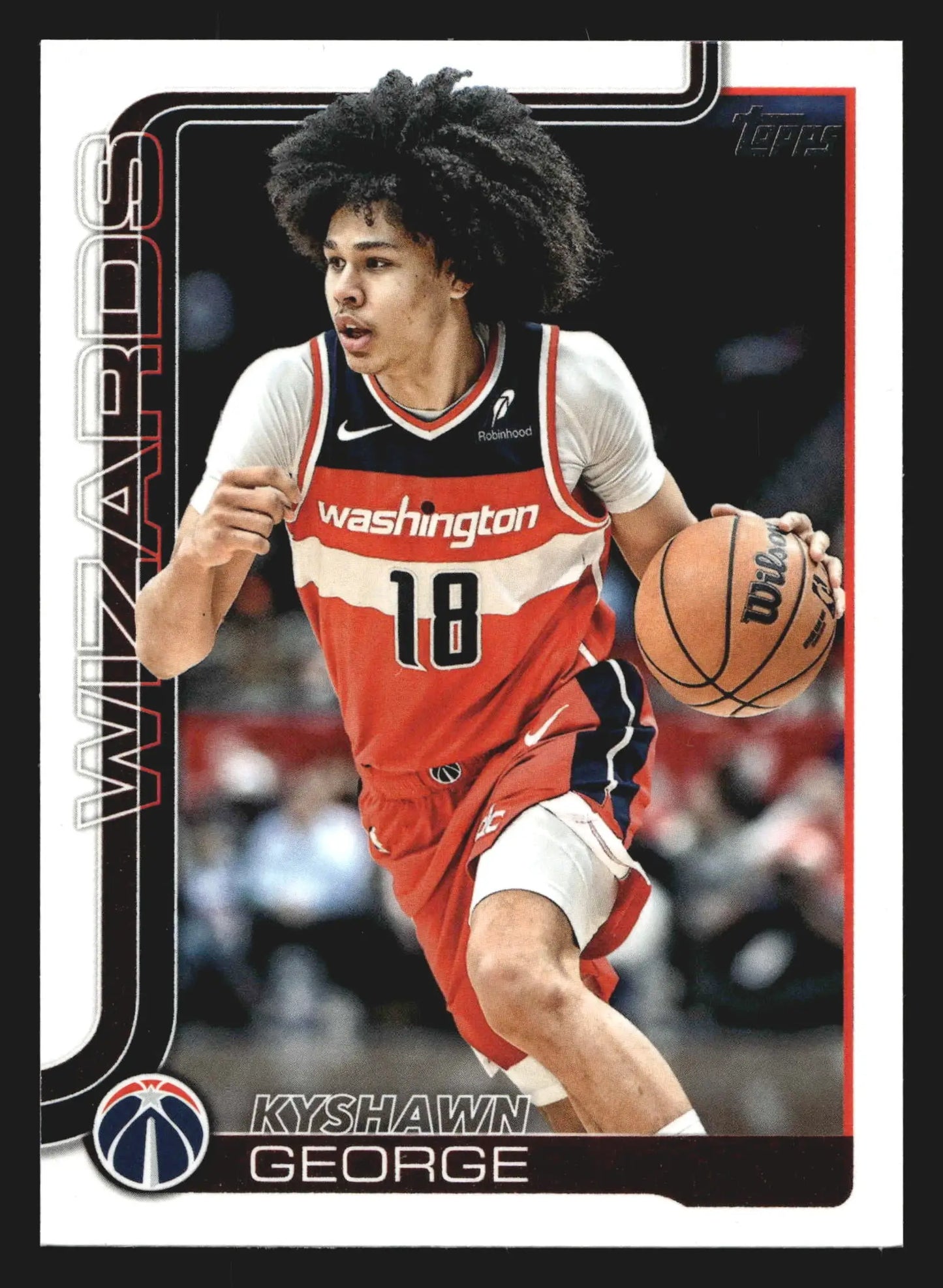 2025-26 Topps Kyshawn George #98 Wizards - Basketball Card Single