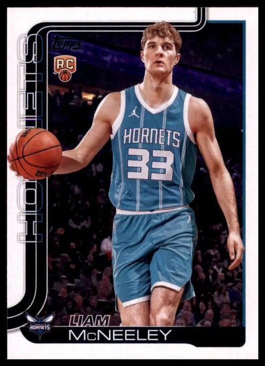 2025-26 Topps Liam McNeeley Rookie #229 Charlotte Hornets Basketball Card NBA
