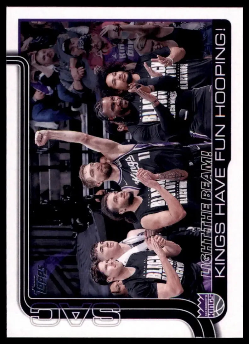2025-26 Topps Light The Beam #295 Sacramento Kings Basketball Card NBA Sports - Basketball Card Single