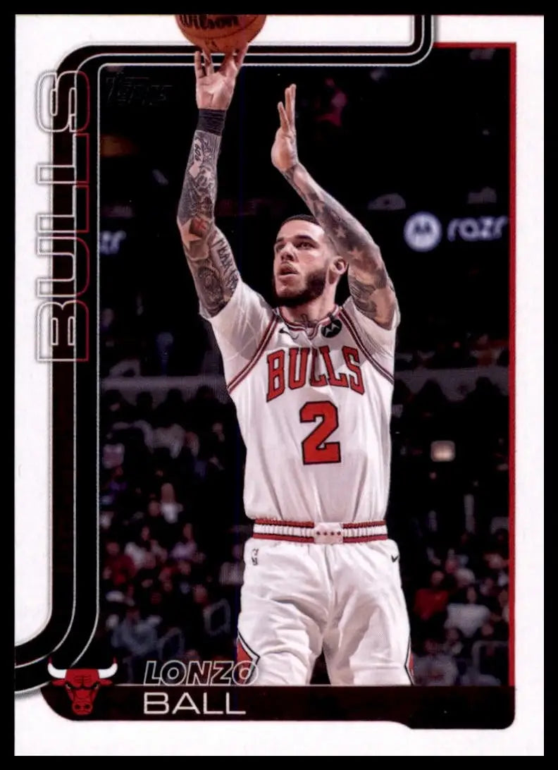 2025-26 Topps Lonzo Ball #39 Chicago Bulls Basketball Card NBA Sports - Basketball Card Single