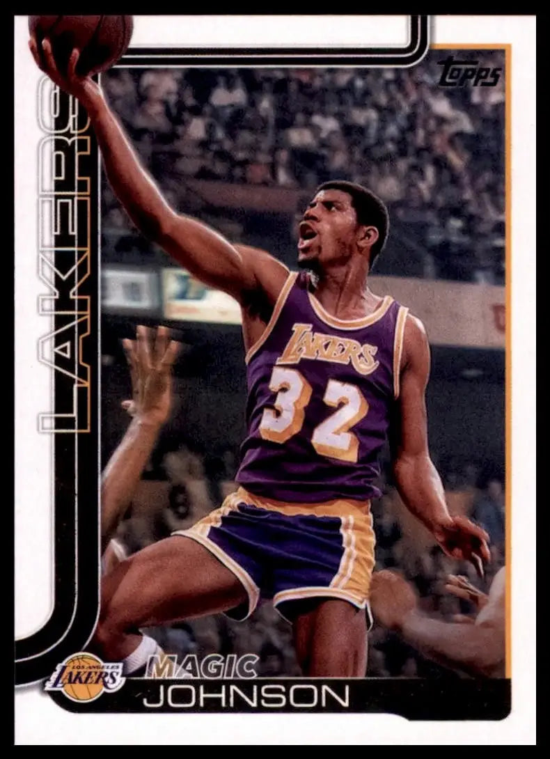 2025-26 Topps Magic Johnson #255 Los Angeles Lakers Basketball Card NBA Sports - Basketball Card Single