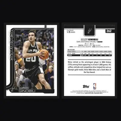 2025-26 Topps Manu Ginobili #262 San Antonio Spurs HOF - Basketball Card Single