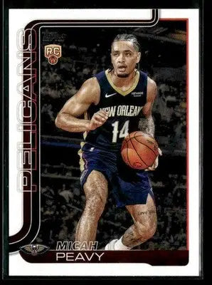 2025-26 Topps Micah Peavy #241 RC New Orleans Pelicans