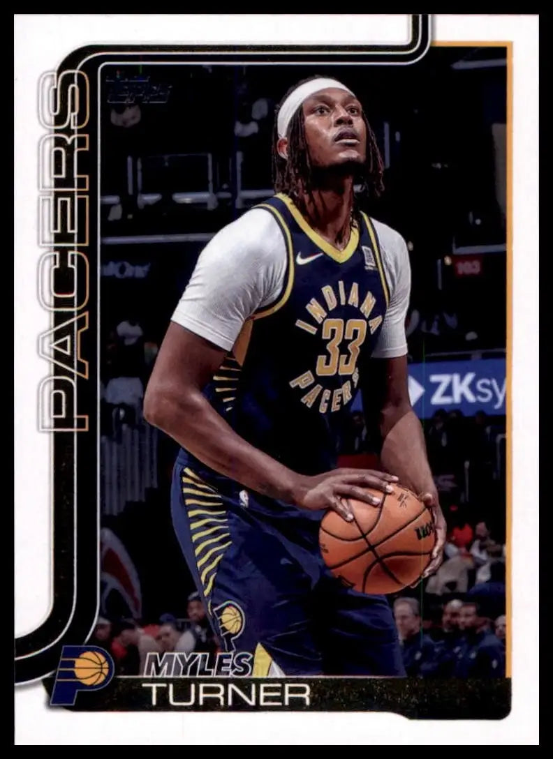 2025-26 Topps Myles Turner #49 Indiana Pacers Basketball Card NBA Sports - Basketball Card Single