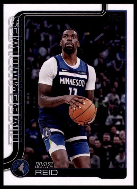 2025-26 Topps Naz Reid #109 Minnesota Timberwolves Basketball Card NBA Sports - Basketball Card Single