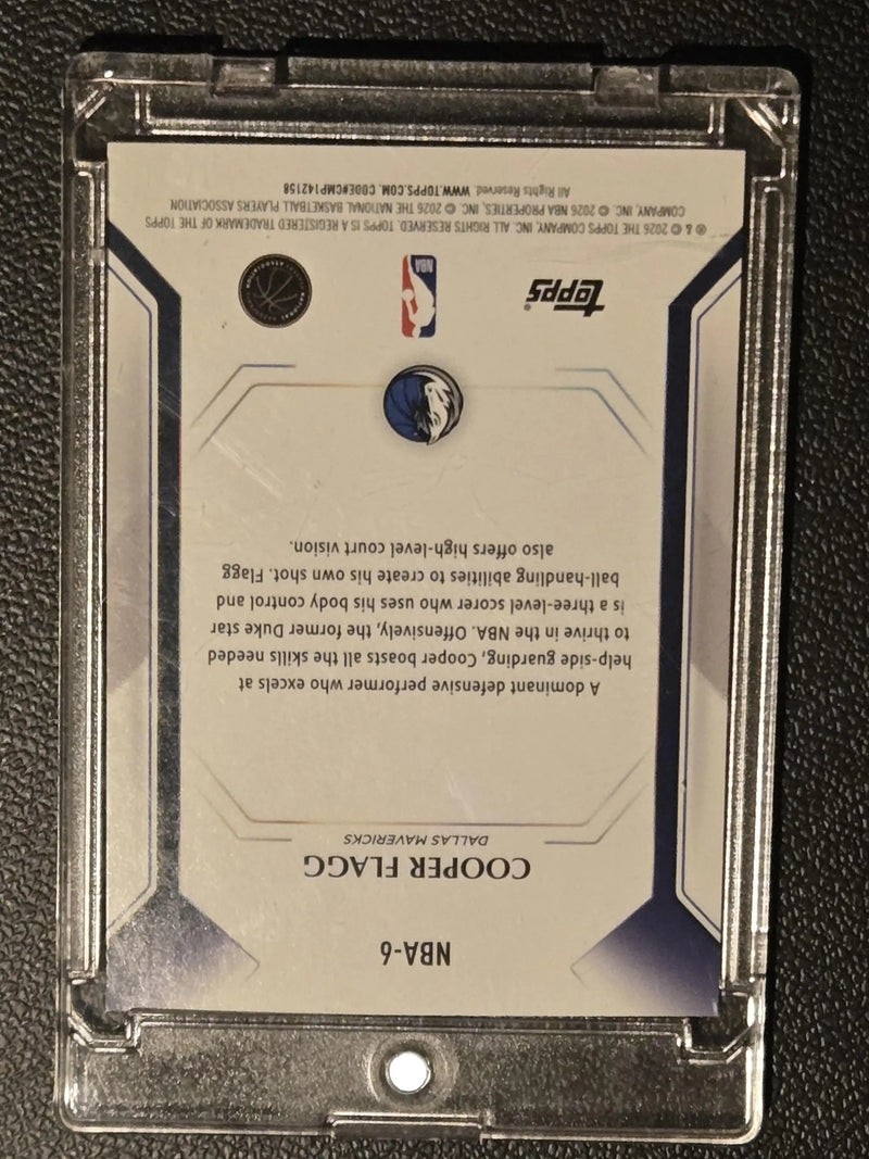 2025-26 Topps #NBA-6 Cooper Flagg Topps Collector Kit Holo Foil - Basketball Card Single
