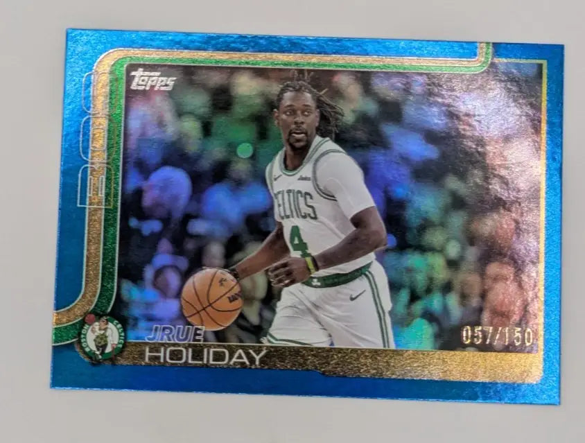 2025-26 Topps NBA Flagship JRUE HOLIDAY #7 Blue Holo Foil Serial #/250 Celtics - Basketball Card Single