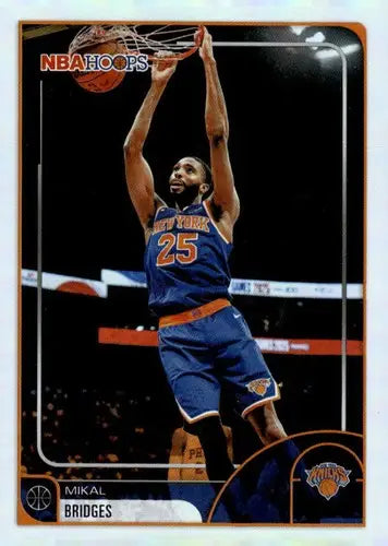 2025-26 Topps NBA Hoops #100 Mikal Bridges NM Near Mint Knicks ID:83189 - Basketball Card Single