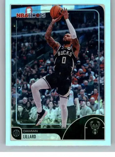 2025-26 Topps NBA Hoops #136 Damian Lillard NM Near Mint Bucks ID:83203 - Basketball Card Single