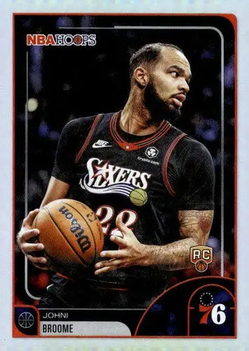 2025-26 Topps NBA Hoops #159 Johni Broome NM Near Mint RC Rookie 76ers ID:83210 - Basketball Card Single