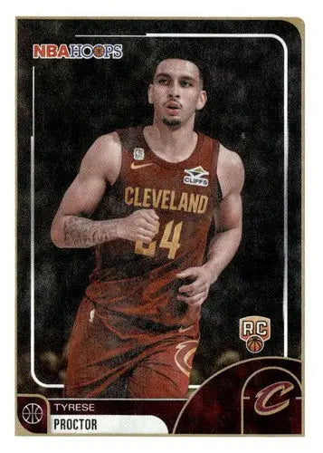 2025-26 Topps NBA Hoops #215 Tyrese Proctor NM Near Mint RC Rookie Cava ID:83222 - Basketball Card Single