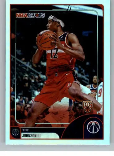 2025-26 Topps NBA Hoops #226 Tre Johnson III NM Near Mint RC Rookie Wiz ID:83228 - Basketball Card Single
