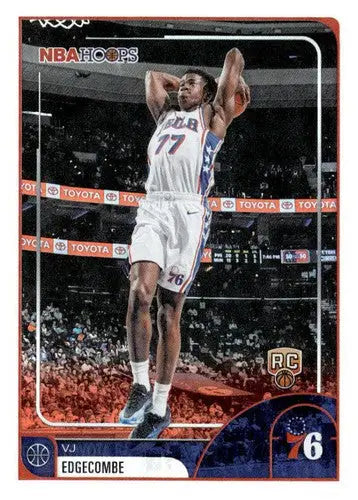 2025-26 Topps NBA Hoops #244 VJ Edgecombe NM Near Mint RC Rookie 76ers ID:83231 - Basketball Card Single