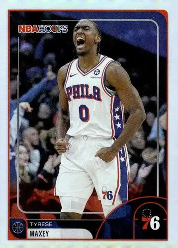 2025-26 Topps NBA Hoops #258 Tyrese Maxey NM Near Mint 76ers ID:83233 - Basketball Card Single