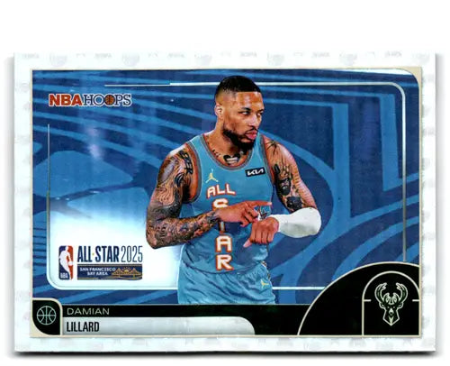 2025-26 Topps NBA Hoops #274 Damian Lillard NM Near Mint Bucks All Star ID:83238 - Basketball Card Single