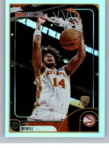2025-26 Topps NBA Hoops #52 Asa Newell NM Near Mint RC Rookie Hawks ID:83171 - Basketball Card Single