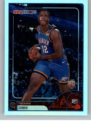 2025-26 Topps NBA Hoops #88 Thomas Sorber NM Near Mint RC Rookie Thunde ID:83183 - Basketball Card Single