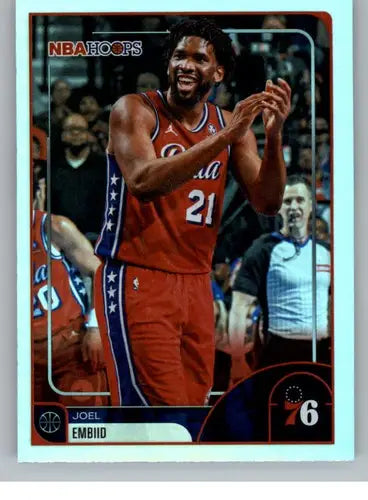 2025-26 Topps NBA Hoops #9 Joel Embiid NM Near Mint 76ers ID:83160 - Basketball Card Single