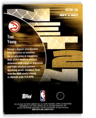 2025-26 Topps NBA Hoops Net 2 Net #NTN-30 Trae Young NM Near Mint Hawks ID:83146