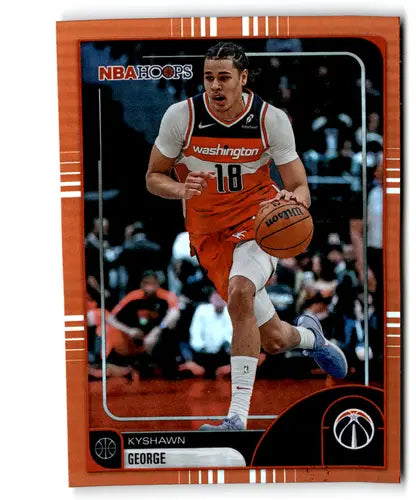 2025-26 Topps NBA Hoops Orange Hoops #56 Kyshawn George NM Near Mint Wi ID:83152