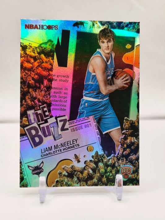 2025-26 Topps NBA Hoops The Buzz - Liam McNeely RC #TB-29 Charlotte Hornets - Basketball Card Single