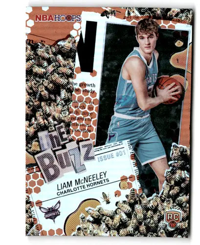 2025-26 Topps NBA Hoops The Buzz Orange Hoops #TB-29 Liam McNeeley NM N ID:83149 - Basketball Card Single