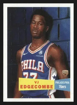 2025-26 Topps NBA Living Set #17 VJ Edgecombe Philadelphia 76ers RC - Basketball Card Single
