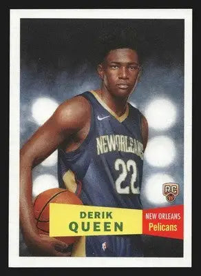2025-26 Topps NBA Living Set Derik Queen #19 New Orleans Pelicans RC - Basketball Card Single