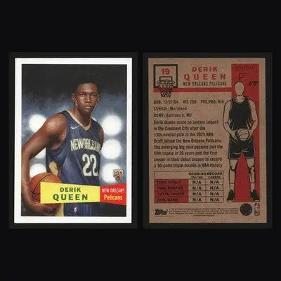 2025-26 Topps NBA Living Set Derik Queen #19 New Orleans Pelicans RC - Basketball Card Single