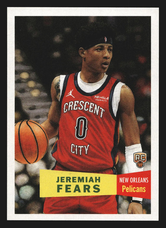 2025-26 Topps NBA Living Set Jeremiah Fears #25 New Orleans Pelicans RC