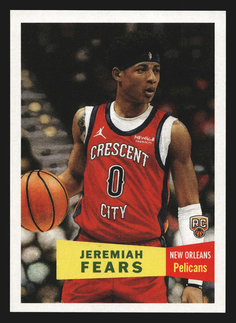 2025-26 Topps NBA Living Set Jeremiah Fears #25 New Orleans Pelicans RC