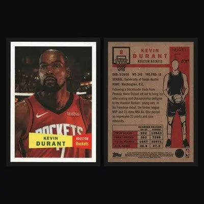 2025-26 Topps NBA Living Set Kevin Durant #8 Houston Rockets 1957-58 Design - Basketball Card Single
