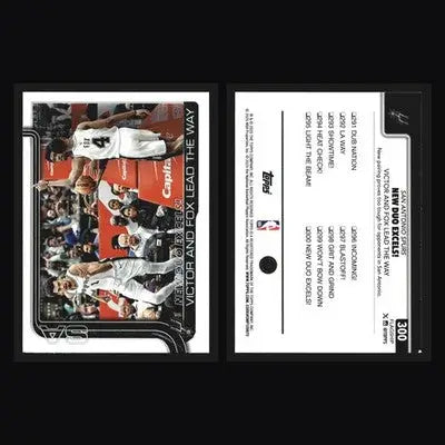 2025-26 Topps New Duo Excels #300 Victor Wembanyama De’Aaron Fox Spurs - Basketball Card Single