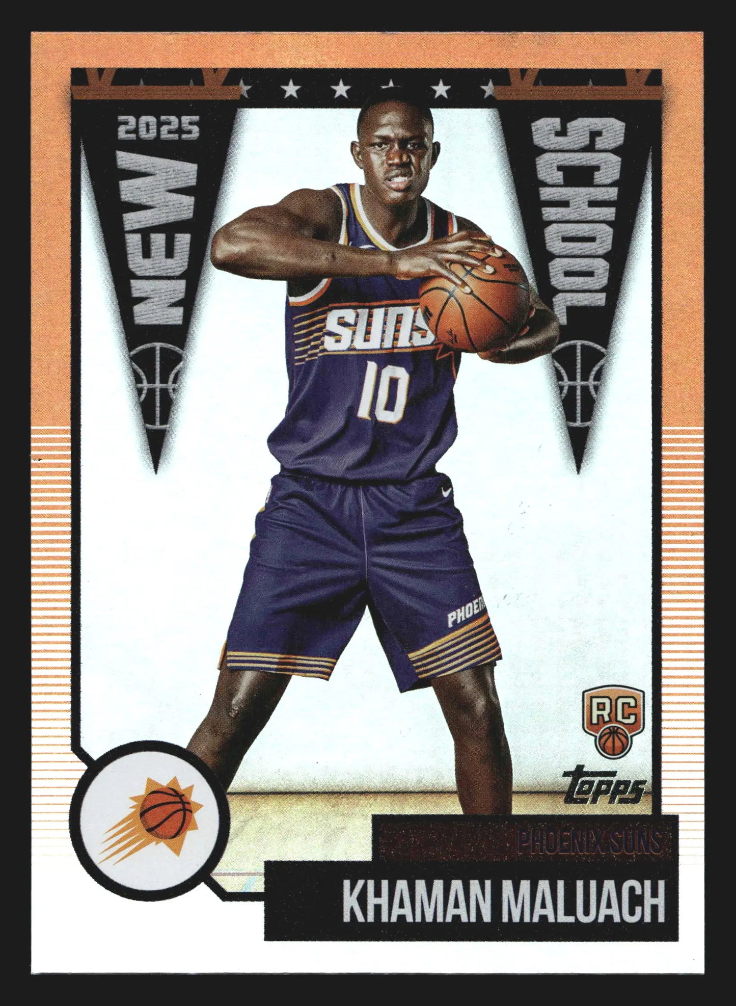 2025-26 Topps New School Khaman Maluach #NS-10 Phoenix Suns RC - Basketball Card Single