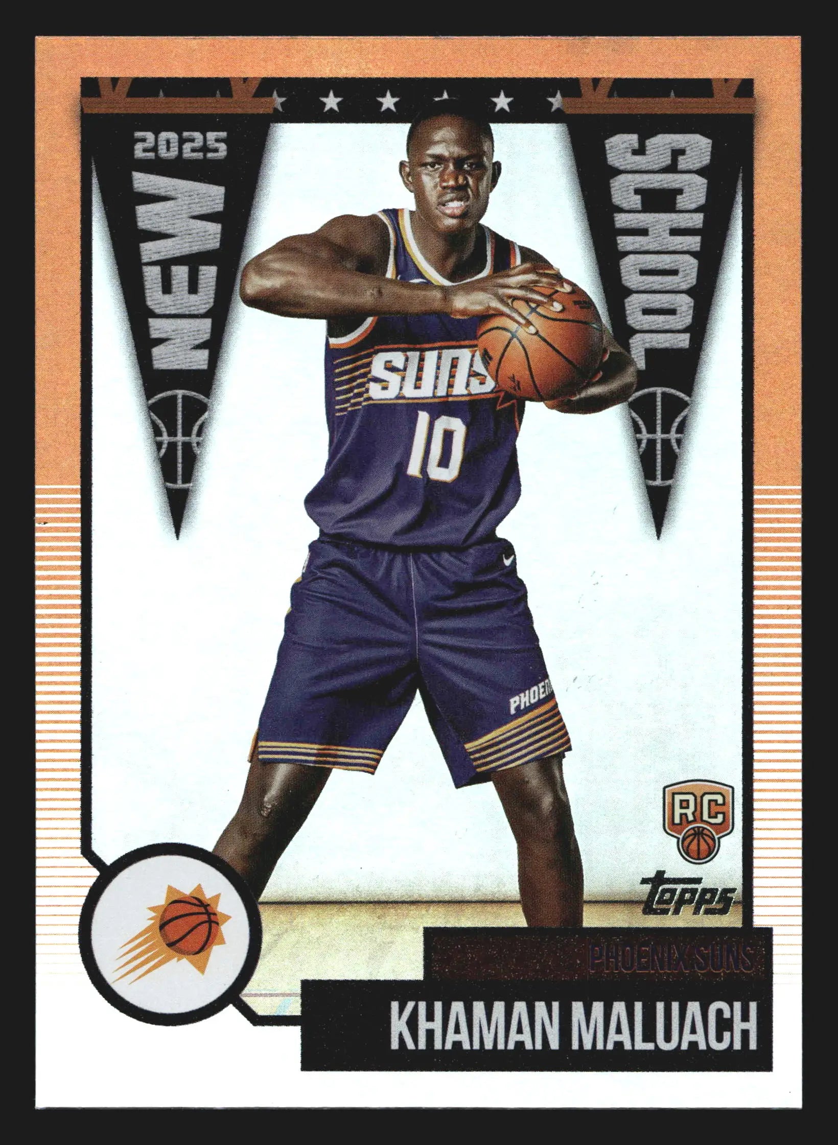 2025-26 Topps New School Khaman Maluach #NS-10 Phoenix Suns RC - Basketball Card Single