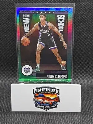2025-26 Topps - New School Nique Clifford #NS-24 Green Rainbow /99 (RC) - Basketball Card Single