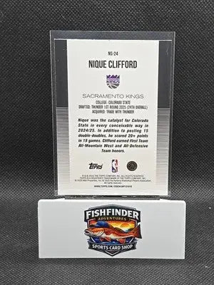 2025-26 Topps - New School Nique Clifford #NS-24 Green Rainbow /99 (RC) - Basketball Card Single