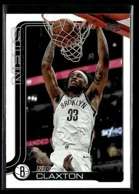 2025-26 Topps Nic Claxton #10 Brooklyn Nets