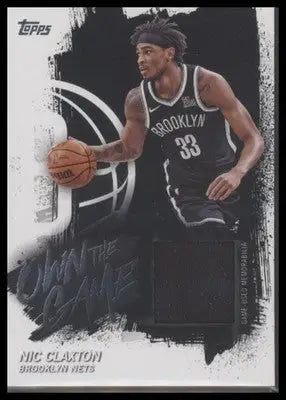 2025-26 Topps Nic Claxton #OTGA-NC Own the Game MEM Brooklyn Nets